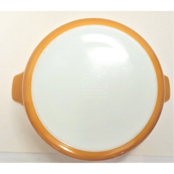 Pyrex Butterfly Gold Round Cinderella Casserole Bowl 475-B 2.5 Qt. Vintage 1979 - Picture 8 of 9